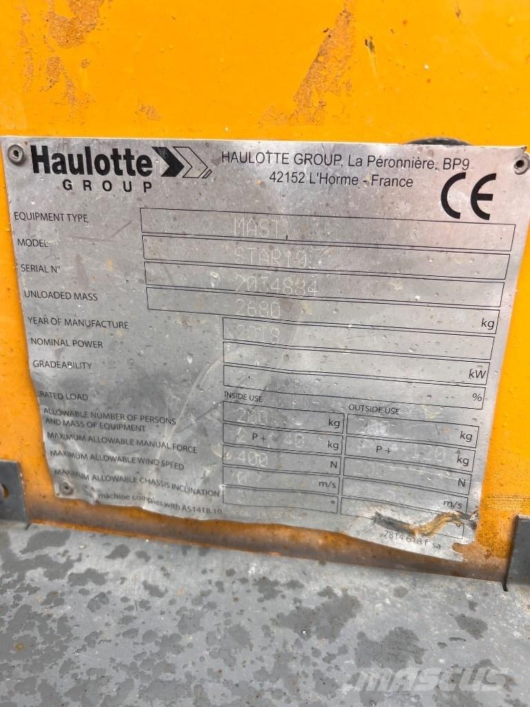 Haulotte Star 10 Teleskopske dvižne ploščadi