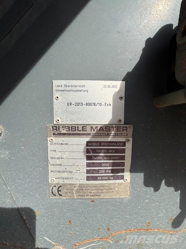 Rubble Master RM 100 Mobilni drobilniki