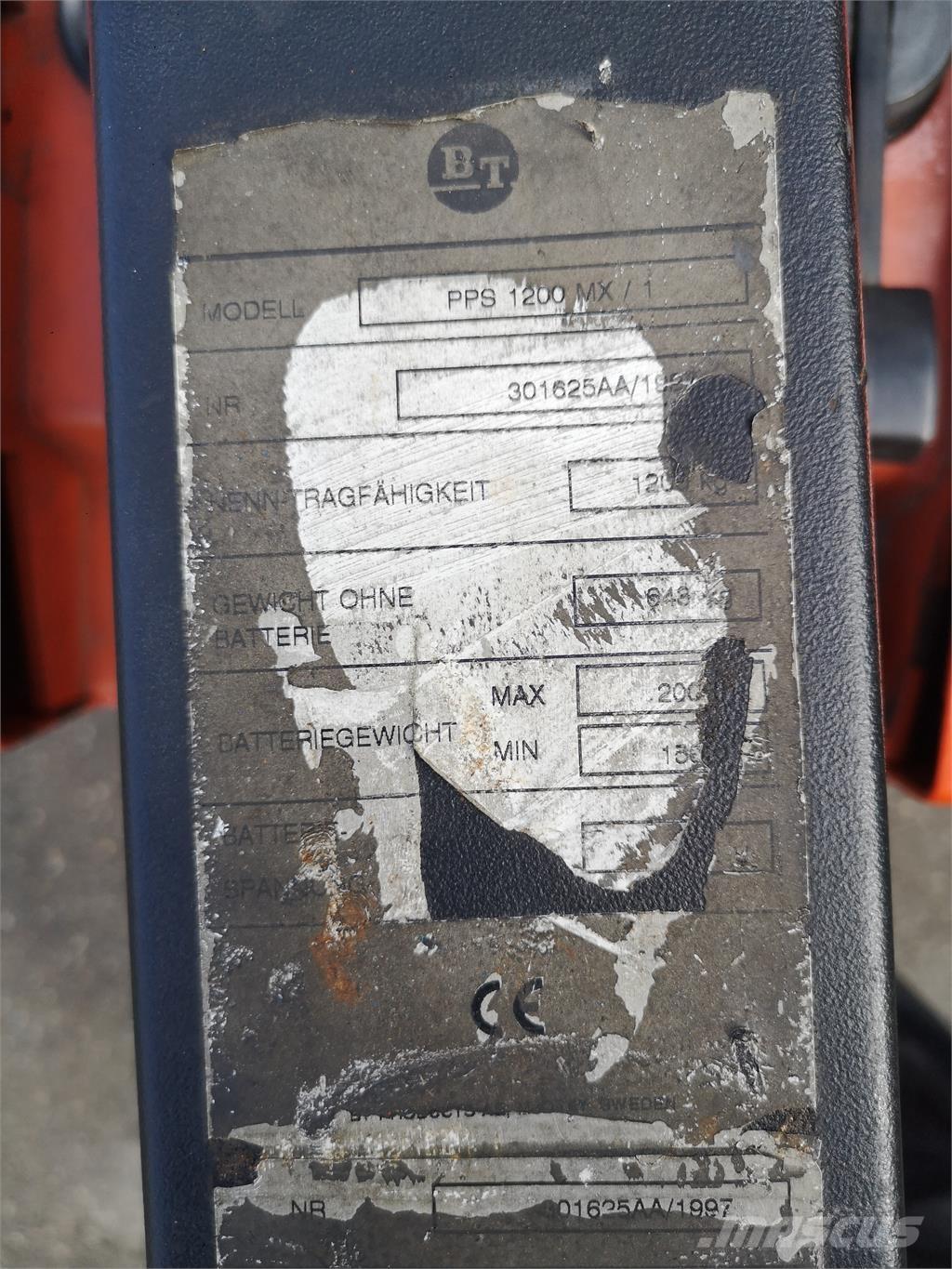 BT PPS 1200 MX/1 Samopogonski ročni viličarji