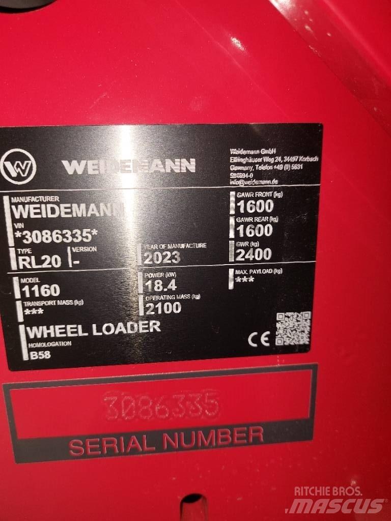 Weidemann 1160 Večnamenski nakladalci