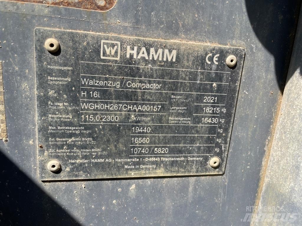 Hamm H 16 i Kompaktorji tal