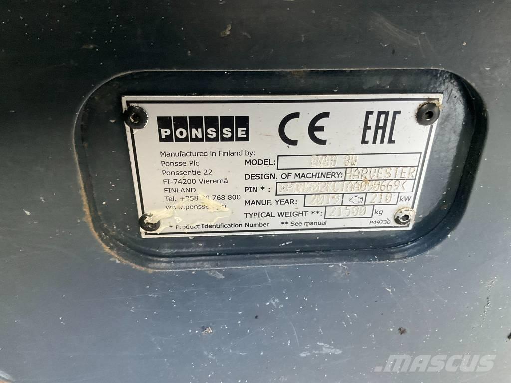 Ponsse ERGO 8W Harvesterji