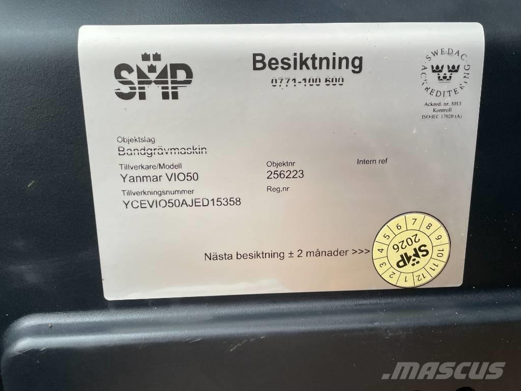 Yanmar Vio 50 Mini bagri <7t