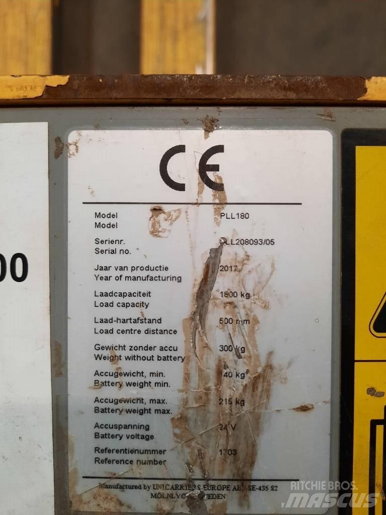 UniCarriers PLL180 Električni nizko dvižni viličar