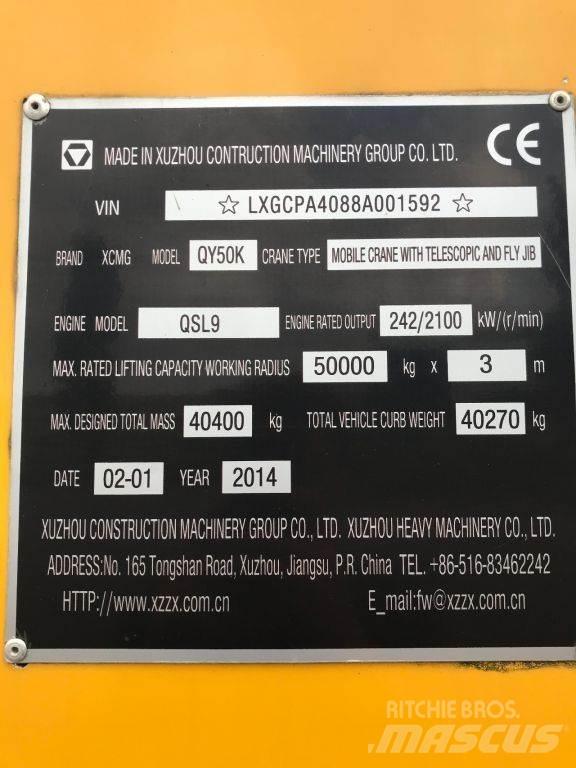 XCMG QY50K UNUSED Rabljeni žerjavi za vsak teren