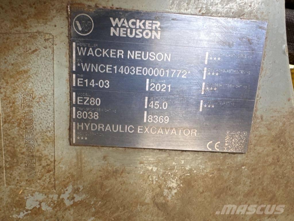 Wacker Neuson EZ80 Bagri goseničarji