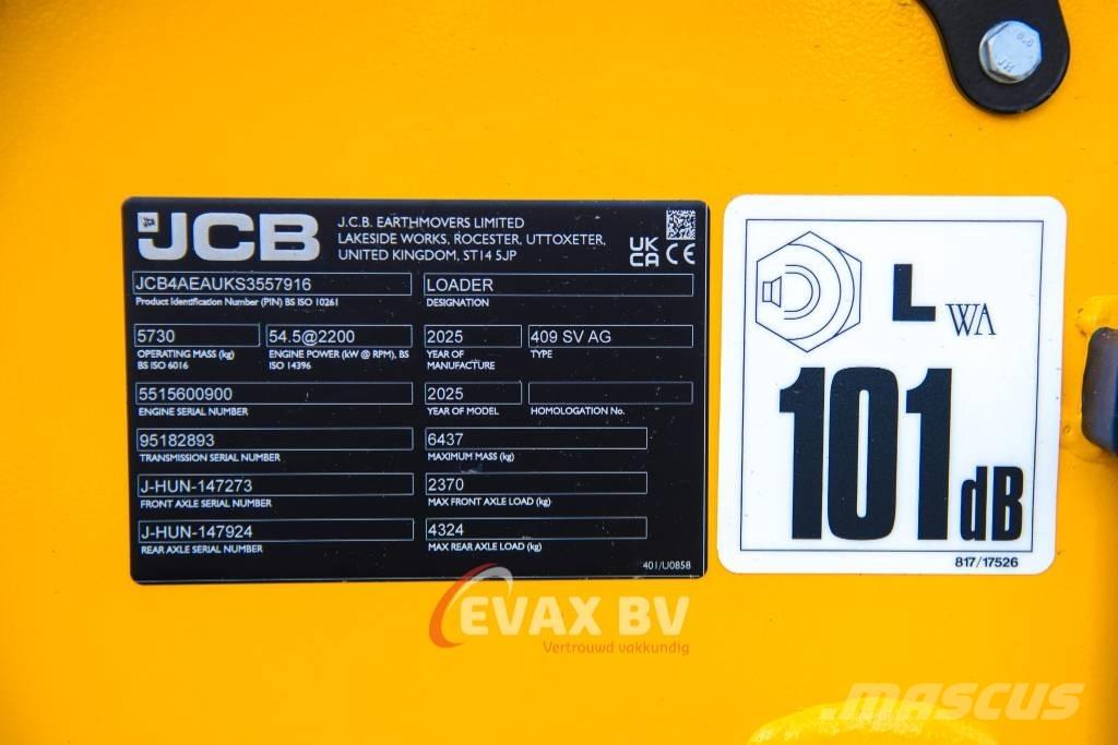JCB 409 Kolesni nakladalci