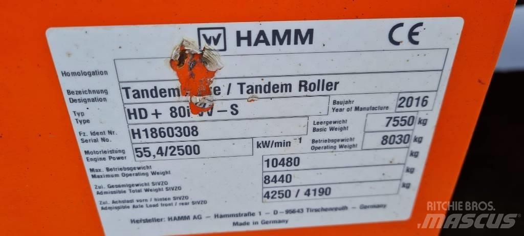 Hamm HD+ 80 i VV-S Dvojni valjarji