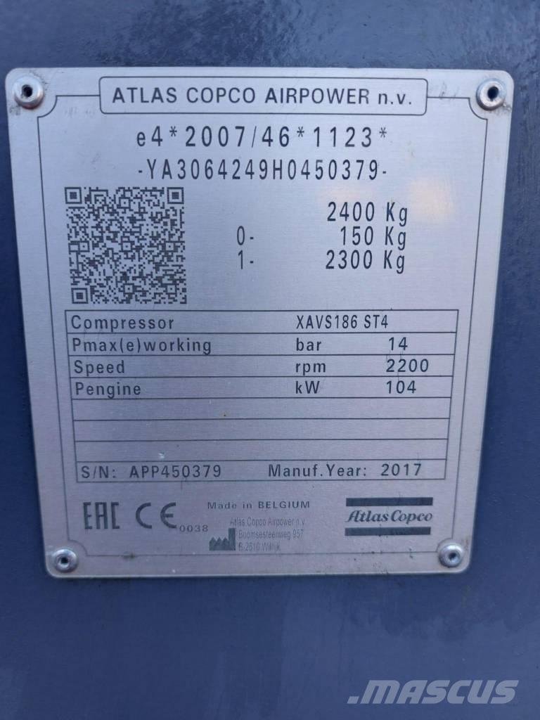 Atlas Copco XAVS186 Kompresorji