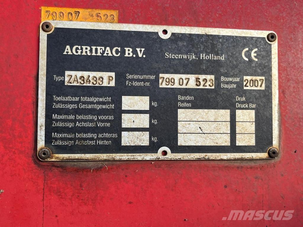 Agrifac ZA3433 Druga oprema za žetev