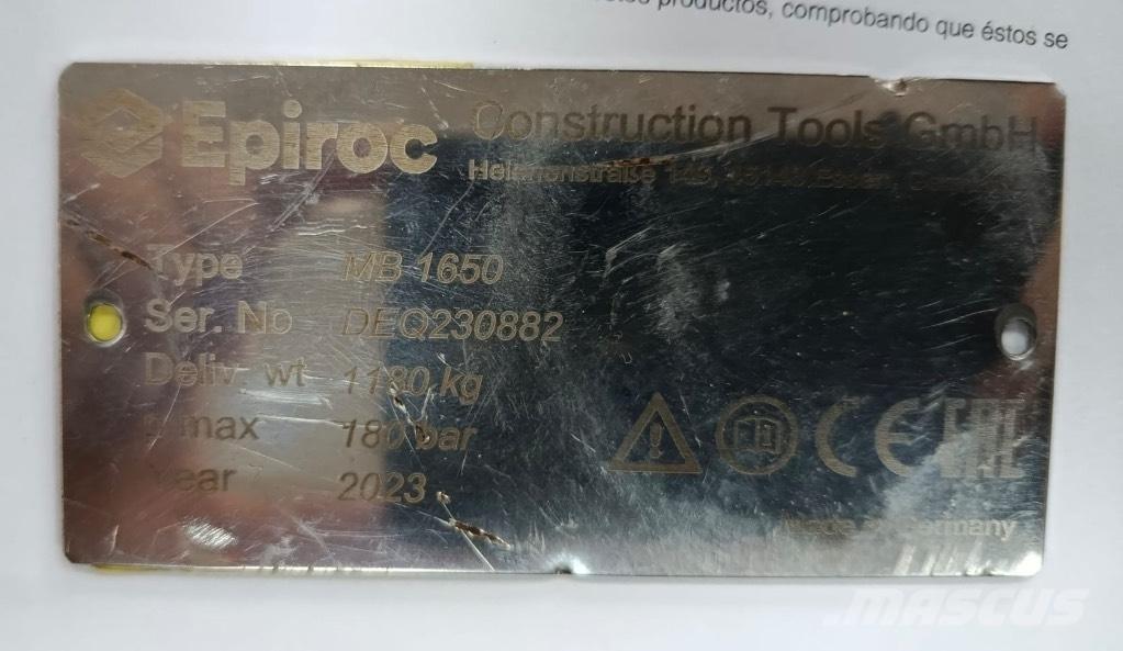 Epiroc MB1650 Kladiva