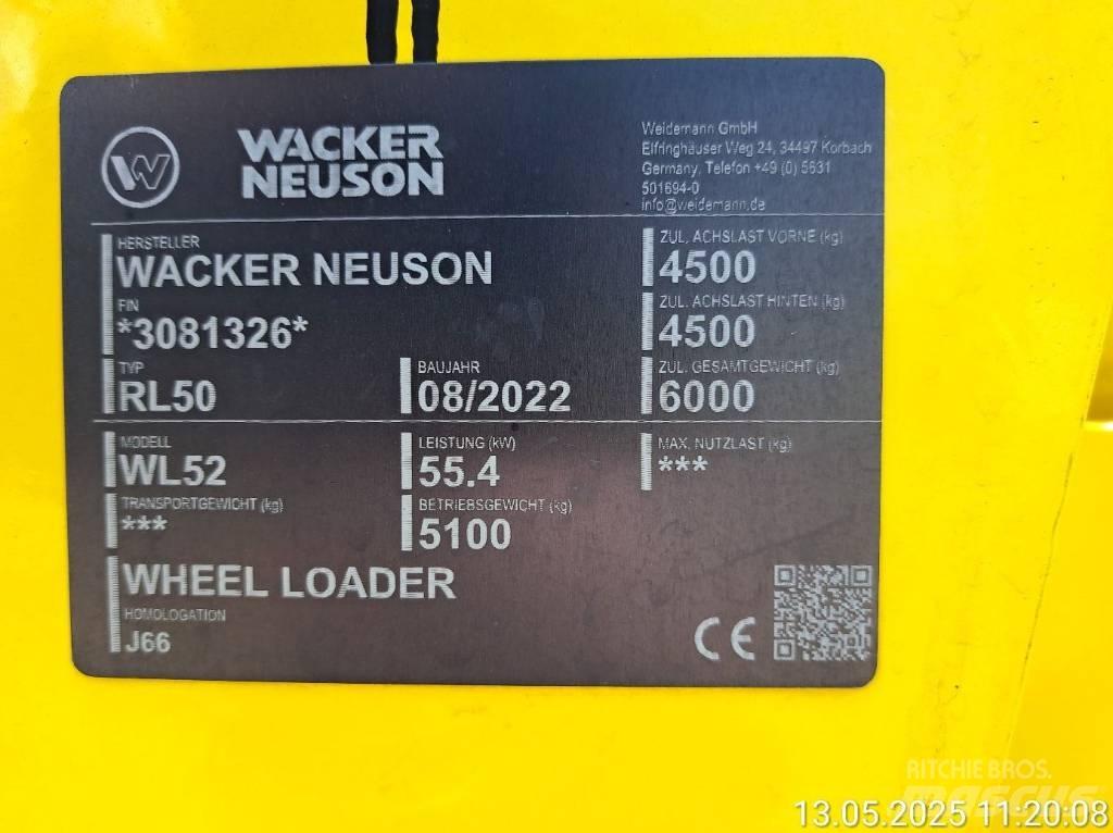 Wacker Neuson WL52 Kolesni nakladalci