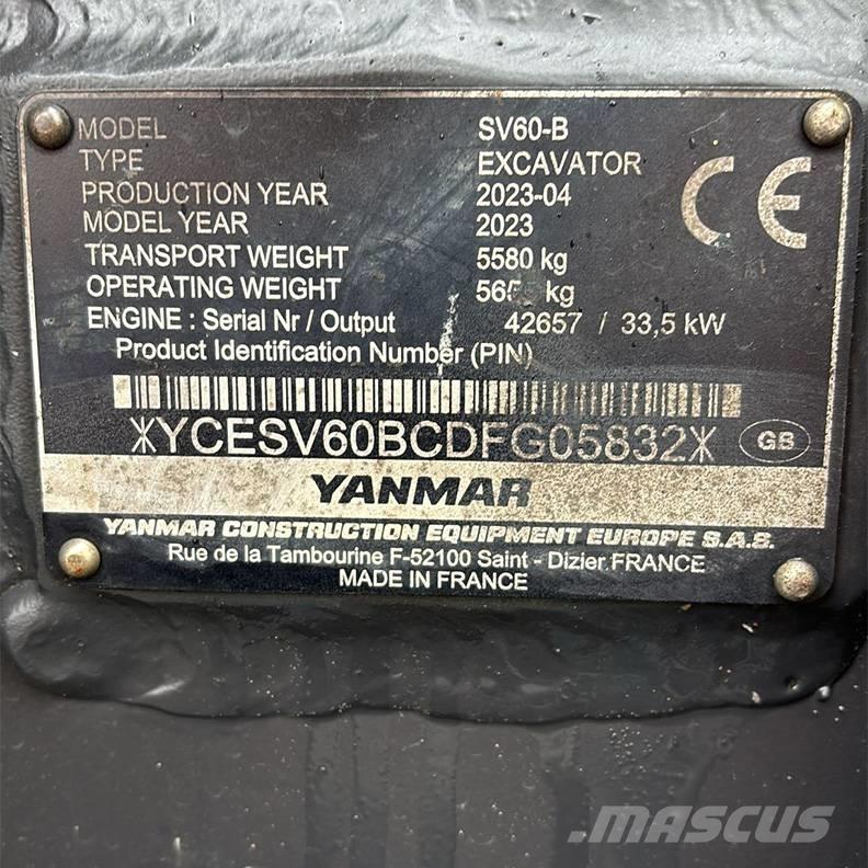 Yanmar SV60-B Mini bagri <7t