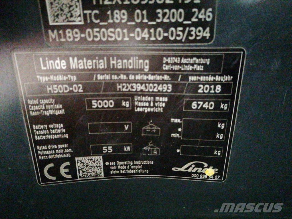 Linde H50D-02 Dizelski viličarji