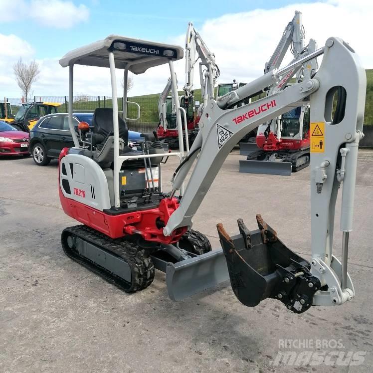 Takeuchi TB216 Mini bagri <7t