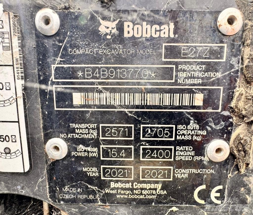 Bobcat E 27z Mini bagri <7t