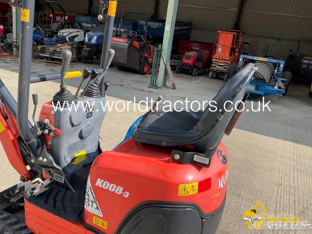 Kubota K 008-3 Mini bagri <7t