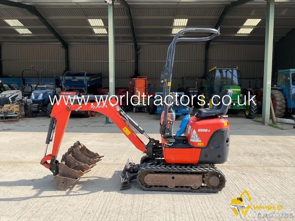 Kubota K 008-3 Mini bagri <7t