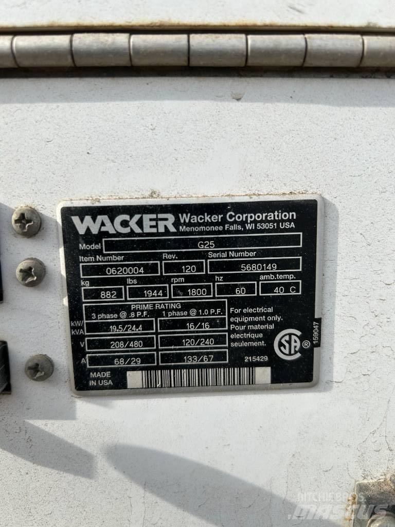 Wacker Neuson G 25 Dizelski agregati