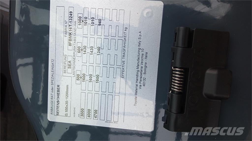 Toyota 8FBMK16T Električni viličarji