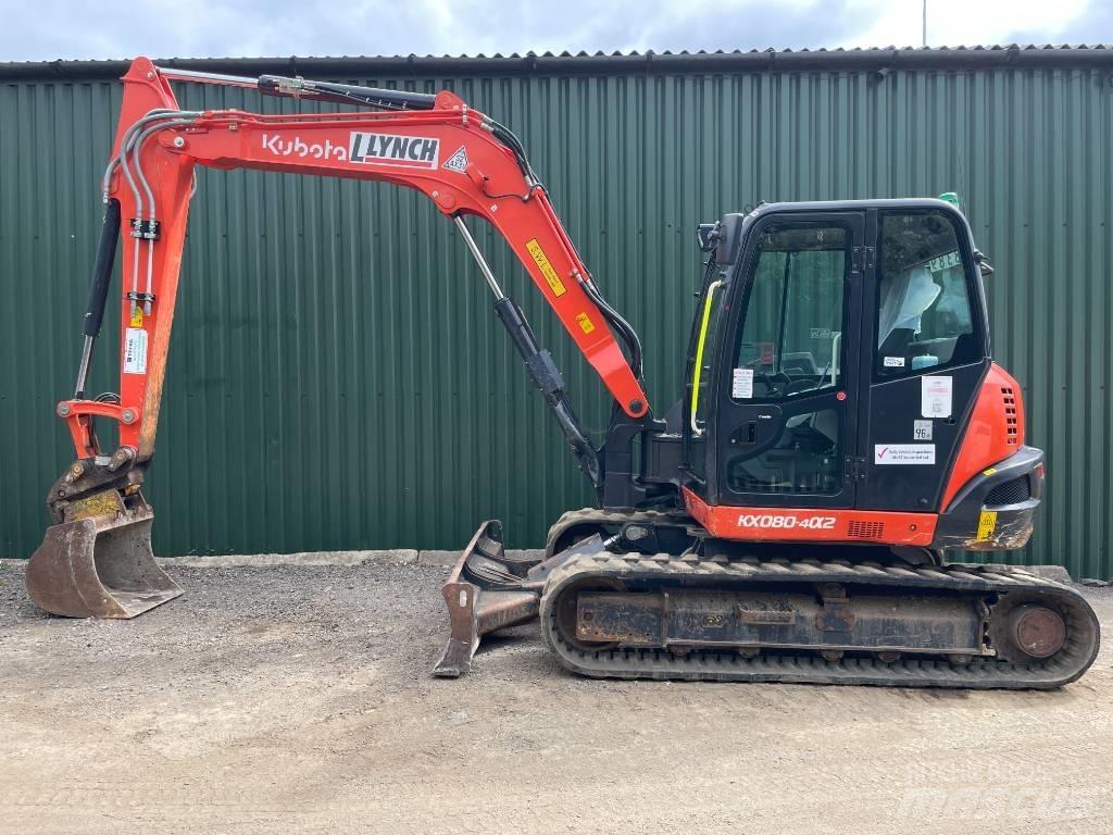 Kubota KX 080-4 Midi bagri 7t – 12t