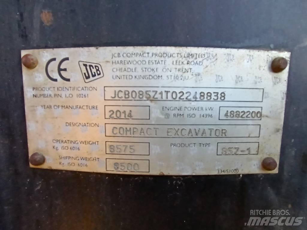 JCB 85 Z-1 Midi bagri 7t – 12t