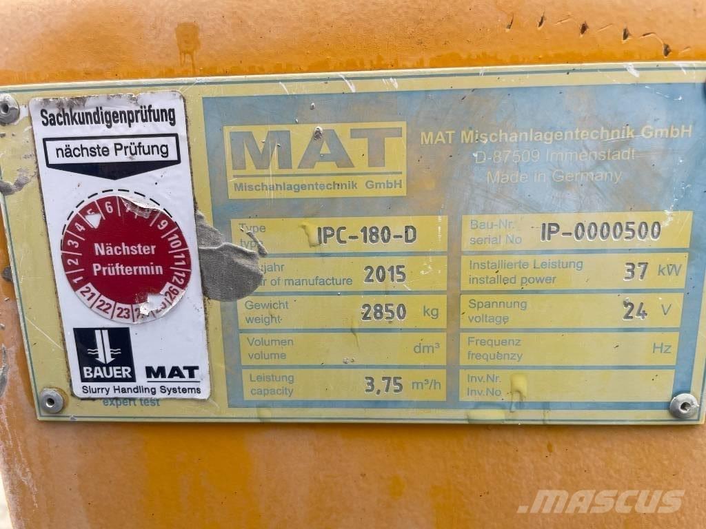 Bauer MAT IPC 180-D Gradbeništvo - drugo