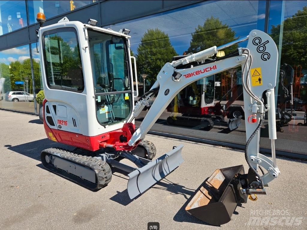 Takeuchi TB 216 Mini bagri <7t
