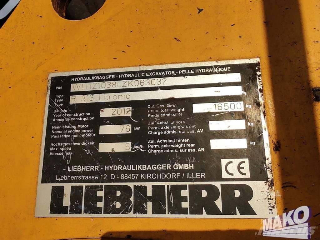 Liebherr R 313 Bagri goseničarji