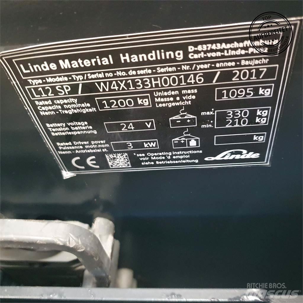 Linde L12SP Ročni električni viličar