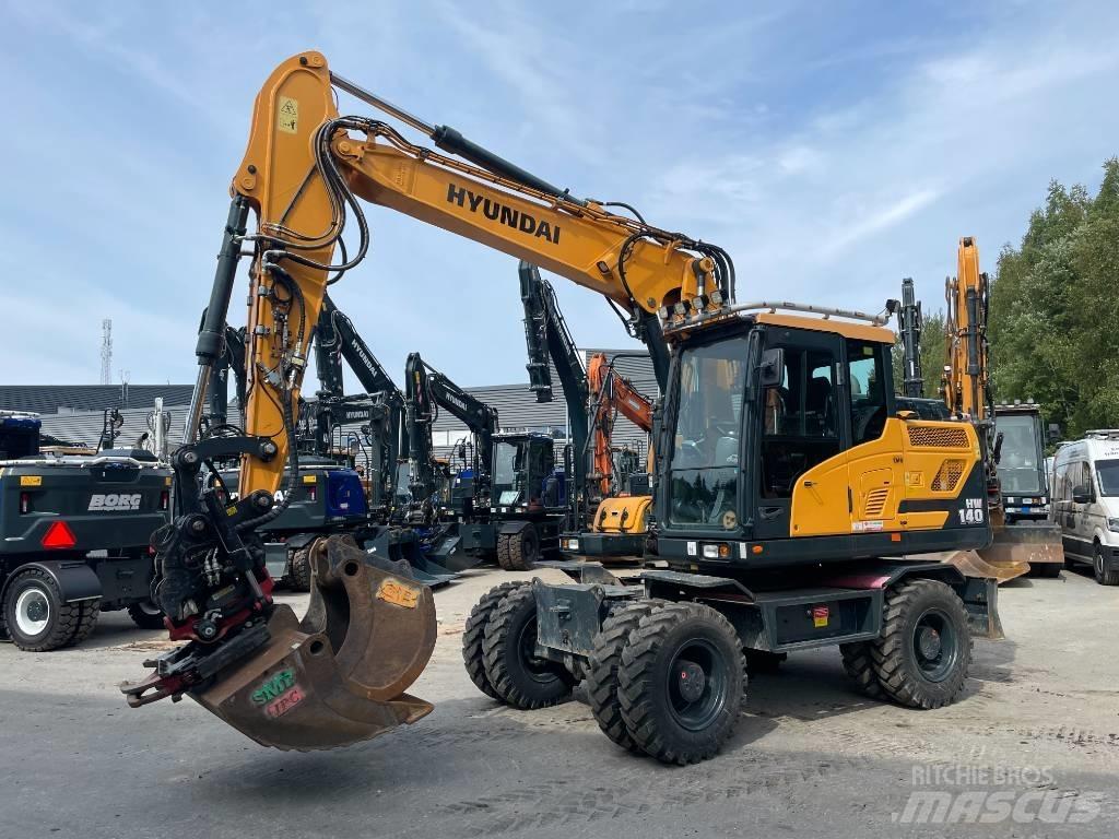 Hyundai HW140 Bagri na kolesih