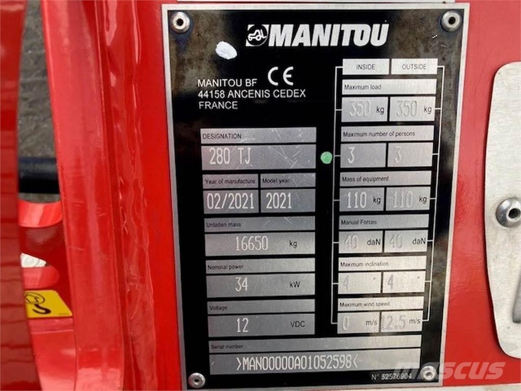 Manitou 280TJ Zglobne dvižne ploščadi