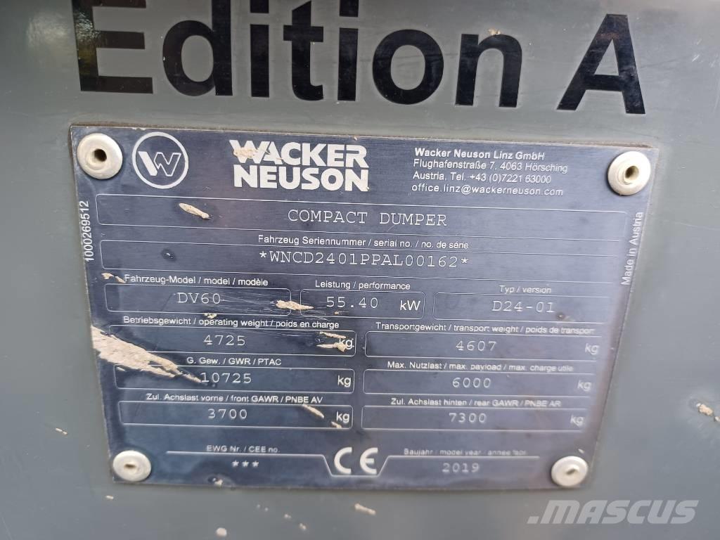 Wacker Neuson DV 60 Ne cestni demperji