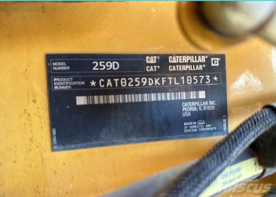 CAT 259 D Skid steer mini nakladalci