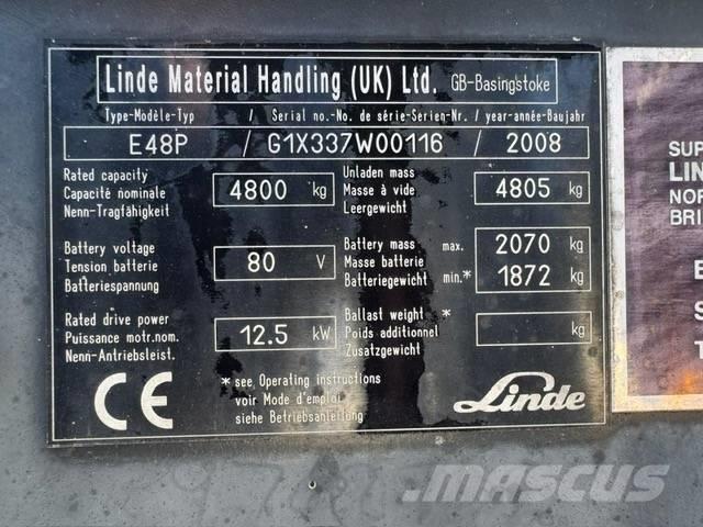 Linde E48P Električni viličarji