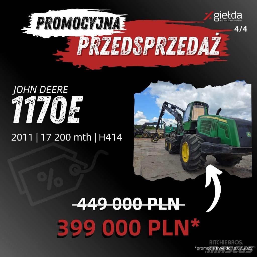 John Deere 1170 E Harvesterji