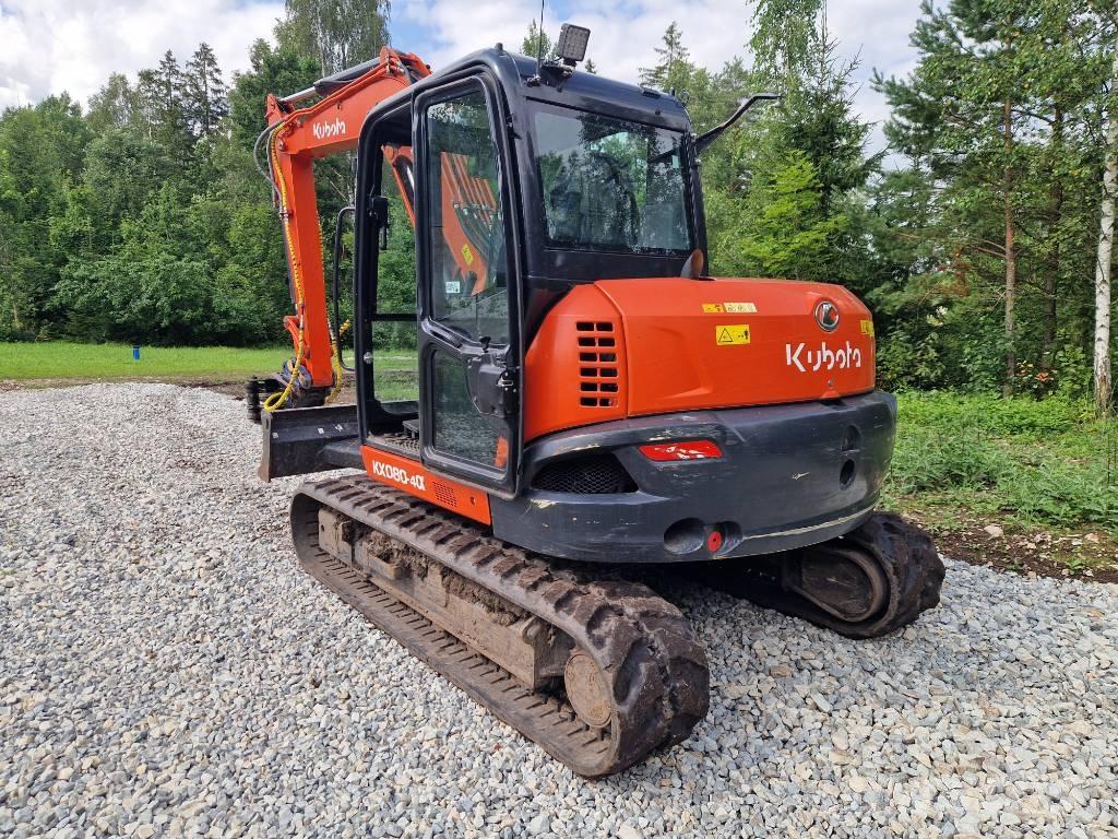 Kubota KX 080-4 Midi bagri 7t – 12t