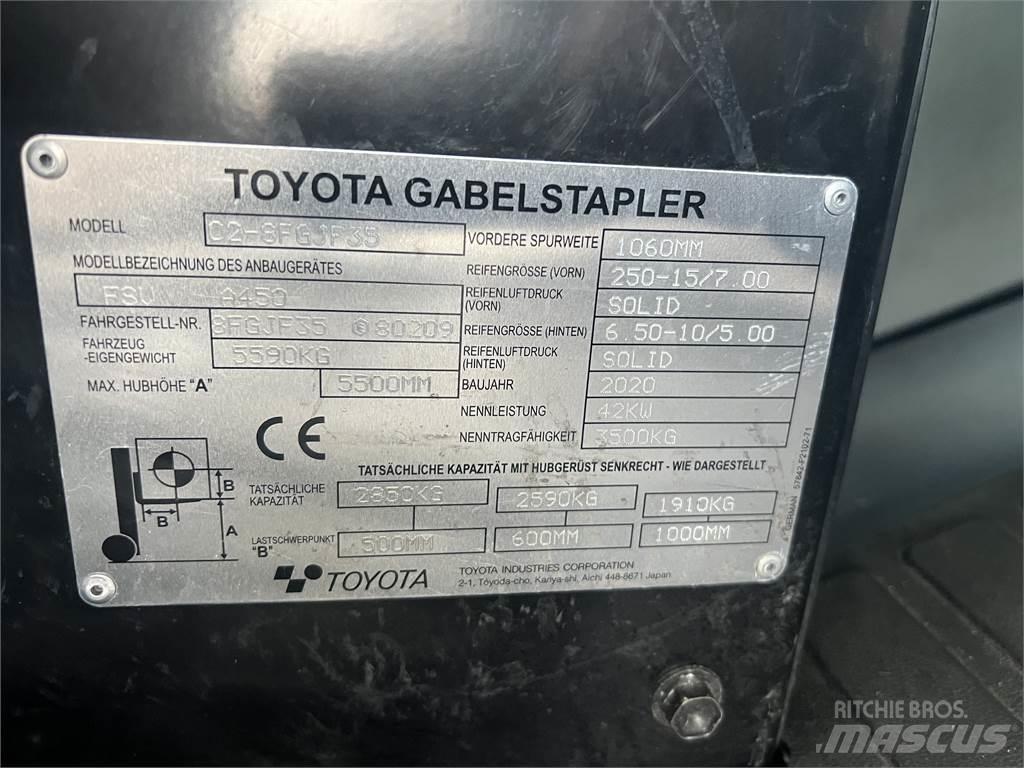 Toyota 8FGJF35 Plinski viličarji