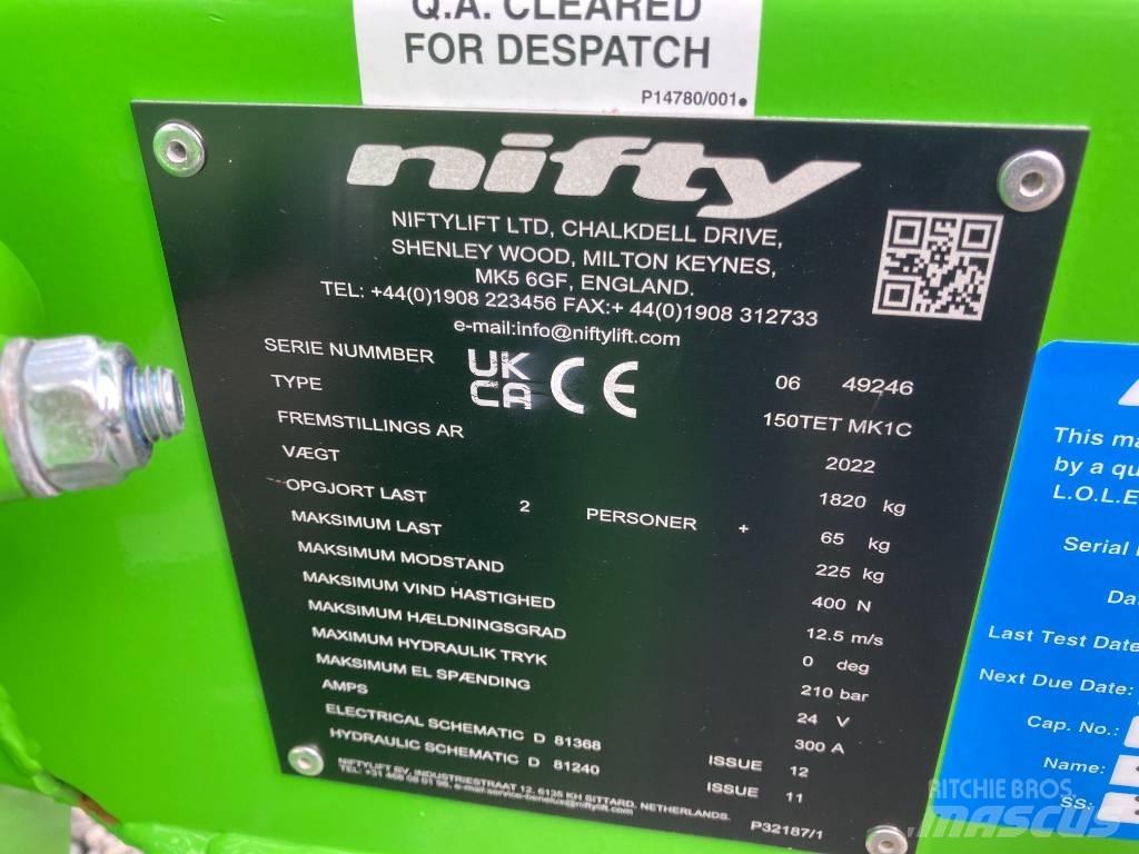 Niftylift 150TET Vlečne dvižne ploščadi