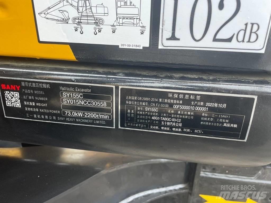 Sany SY 155 C Midi bagri 7t – 12t