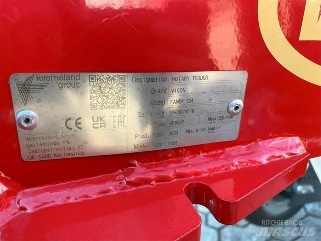 Vicon FANEX 524 Obračalniki in zgrabljalniki