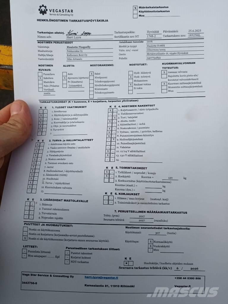 Haulotte H 18 SX Škarjaste dvižne ploščadi