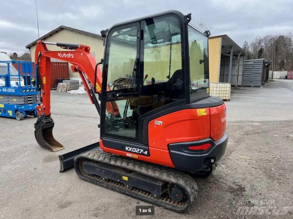 Kubota KX 027 Mini bagri <7t