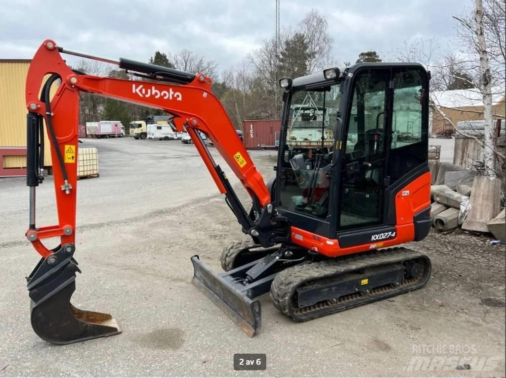 Kubota KX 027 Mini bagri <7t