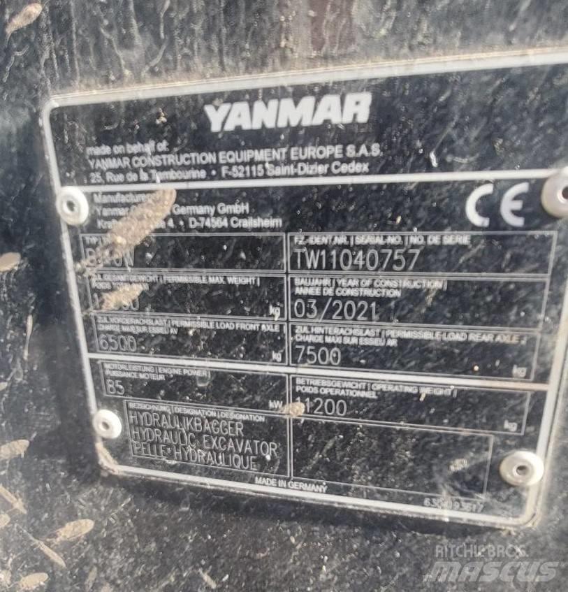 Yanmar B 110 W Bagri na kolesih
