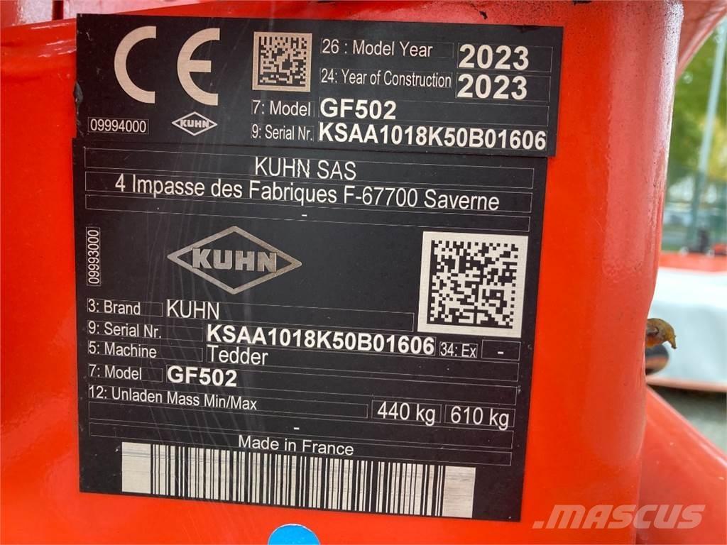 Kuhn GF 502 Obračalniki in zgrabljalniki