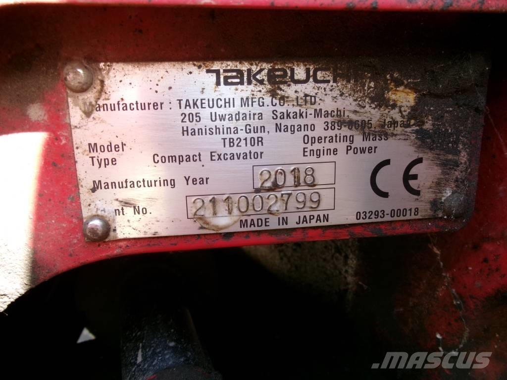 Takeuchi TB 210 R Mini bagri <7t
