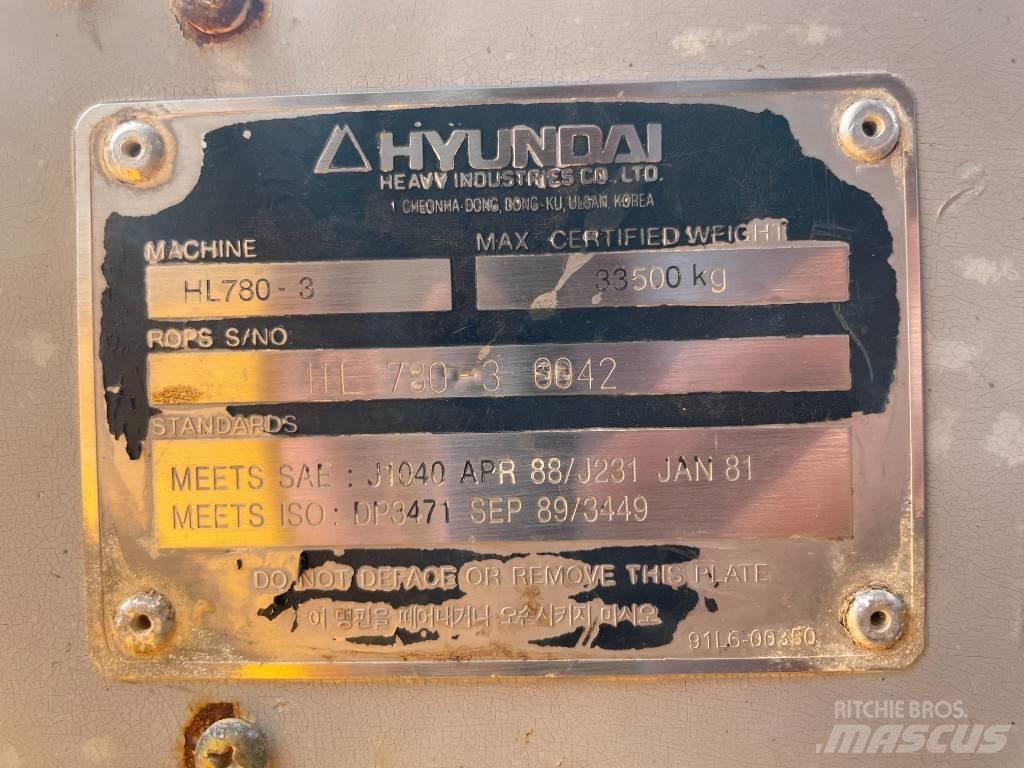 Hyundai HL 780-3 A Kolesni nakladalci