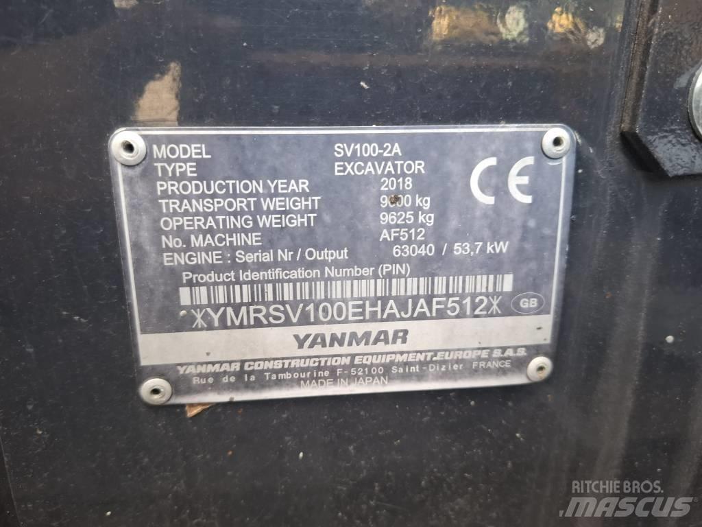 Yanmar SV 100-2A Midi bagri 7t – 12t