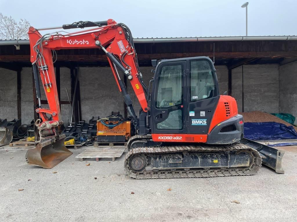 Kubota KX 080-4a2 Midi bagri 7t – 12t